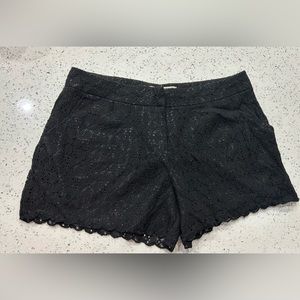 💥PRICE⬇️ 
SANS SOUCI • Black Lace Shorts • sz Large